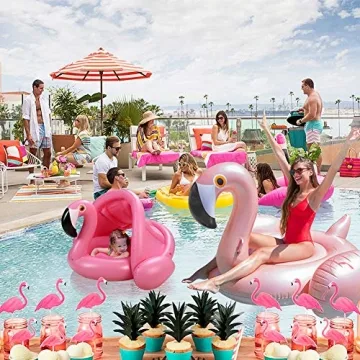 Shop Cute Flamingo Baby Pool Float with Sunshade Today