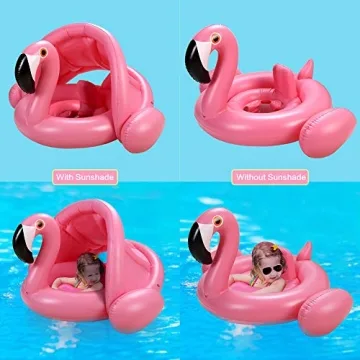 Shop Cute Flamingo Baby Pool Float with Sunshade Today