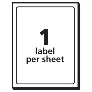 Avery Printable Shipping Labels, 4" x 6", White, 20 Blank Address Labels (05292)
