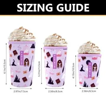 3 Pack Reusable Coffee Sleeves for Hot & Iced Drinks