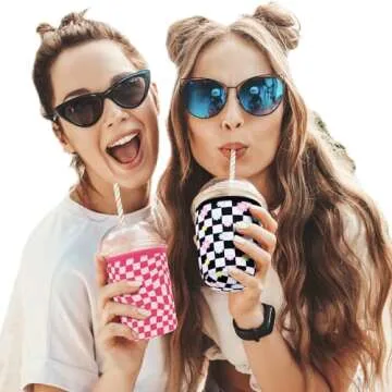 3 Pack Reusable Coffee Sleeves for Hot & Iced Drinks