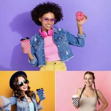 3 Pack Reusable Coffee Sleeves for Hot & Iced Drinks