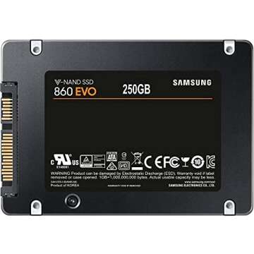 SAMSUNG 860 EVO 250GB 2.5-Inch SATA III Internal SSD (MZ-76E250E)