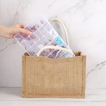 UOONY 36 Grids Craft Organizer Box with Adjustable Dividers