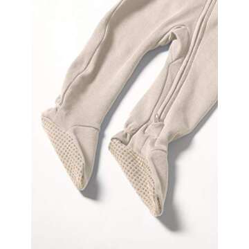 L'ovedbaby Girls Organic Zipper One-Piece Footies Age 18-24M