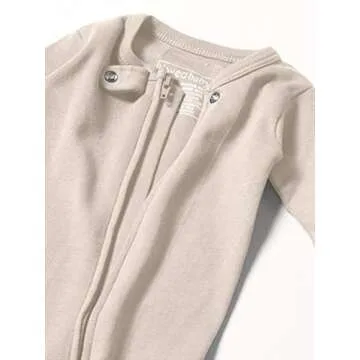 L'ovedbaby Girls Organic Zipper One-Piece Footies Age 18-24M