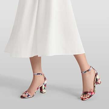 Stylish DREAM PAIRS Women's Chunk Low Heel Pump Sandals