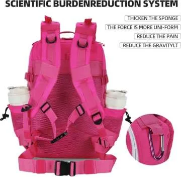 KXBUNQD Military 45L Tactical Assault Backpack 3 day assault pack with Molle Waterproof backpack Rucksack for Tactical Backpacks