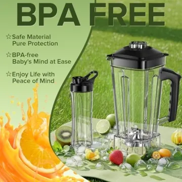 Versatile Blender for Smoothies: 68 Oz & 20 Oz Containers