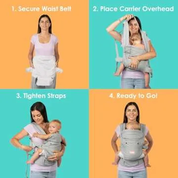 Baby Trend Caleo 3-in-1 Carrier in Snuggle Grey - Comfort for Both