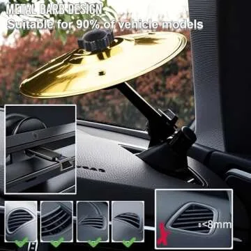 Fun 2 Pack of Car Cymbals for Music Lovers and Drummers