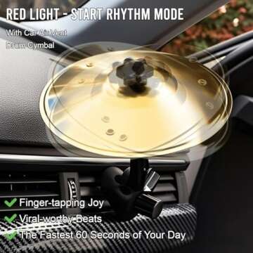 Fun 2 Pack of Car Cymbals for Music Lovers and Drummers