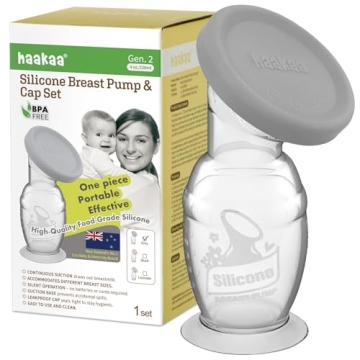 Haakaa Manual Breast Pump 4 Oz for Breastfeeding Moms