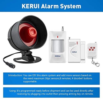 KERUI Wireless Home Security System with Remote Control
