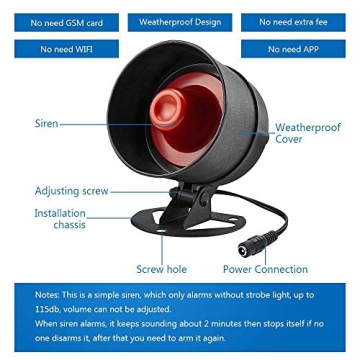 KERUI Wireless Home Security System with Remote Control