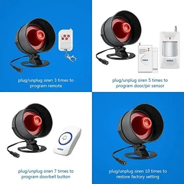 KERUI Wireless Home Security System with Remote Control