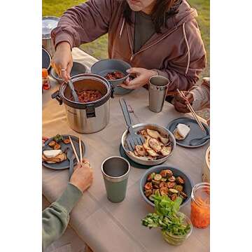 Stanley Adventure Stay Hot 3qt Camp Crock Pot - Vacuum Insulated Stainless Steel Food Container - Keeps Food Hot for 12 Hrs & Cold for 16 Hrs