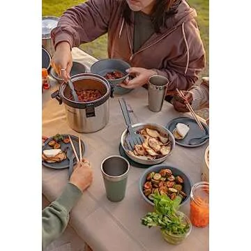 Stanley Adventure Stay Hot 3qt Camp Crock Pot - Vacuum Insulated Stainless Steel Food Container - Keeps Food Hot for 12 Hrs & Cold for 16 Hrs