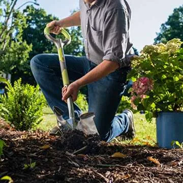 Radius Garden 202 PRO Ergonomic Shovel with Stainless Steel Blade