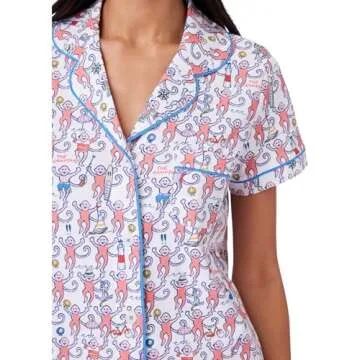 Zelbuck Women's Trendy Pajamas Set with Cute Prints