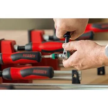 BESSEY KREX2440 K Body REVO Clamp Kit, 2 x 24 In., 2 x 40 In. and 2 KBX20 Extenders - 1700 lbs Nominal Clamping Force. , Spreader, and Woodworking Accessories - Clamps and Tools for Cabinetry