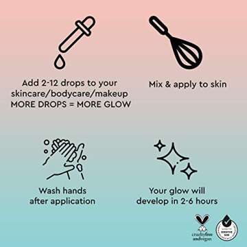 Tanologist Face and Body Self Tan Drops, Medium - Bronzing Drops - Illuminating Self Tanning Drops, Natural Ingredients & Vegan - 1.01 Fl Oz