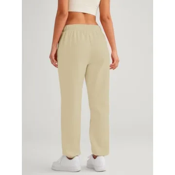 Stylish High Waisted Fleece Lined Sweatpants for Women