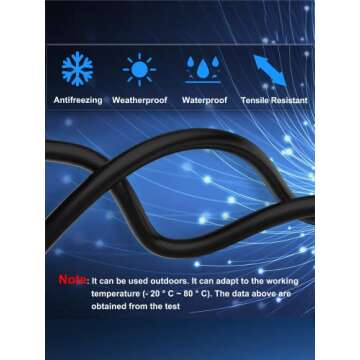 Dacrown Cat 8 Ethernet Cable 50 ft Shielded, Indoor&Outdoor, Heavy Duty High Speed Direct Burial 26AWG Network Wire, 40Gbps 2000Mhz SFTP Patch Cord, in Wall&Weatherproof RJ45 Cable for Router/Modem