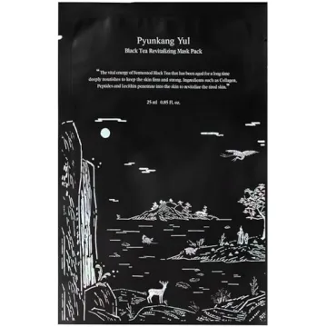 PYUNKANG YUL Fermented Black Tea Revitalizing Mask Pack - Deep Hydration, 10 Sheet Masks