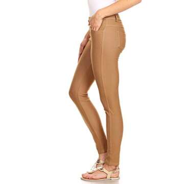 YELETE Women's Stretch Jegging Tights with Pocket