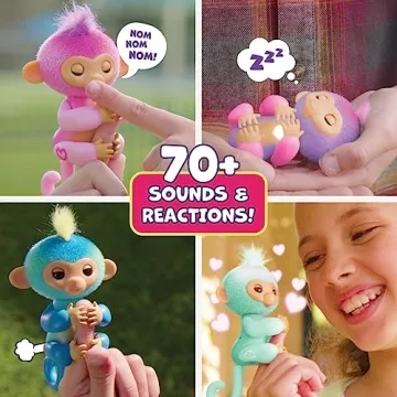 Interactive Fingerlings Baby Monkey Charli with 70+ Sounds