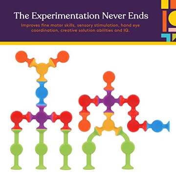 Special Supplies Suction Construction Bath Toys for Children - 50-Pcs Educational Kit