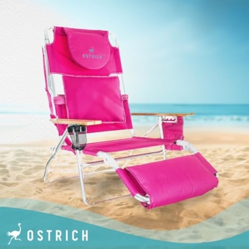 Deluxe Ostrich Beach Chair - 3 in 1 with Comfort Features