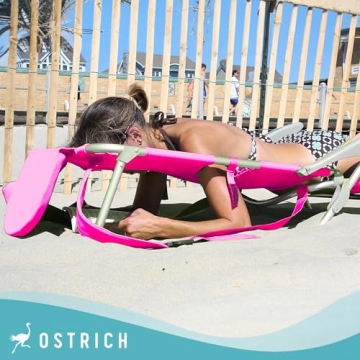 Deluxe Ostrich Beach Chair - 3 in 1 with Comfort Features