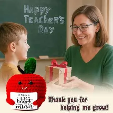 Crochet Apple Teacher Gifts - Unique Appreciation Token