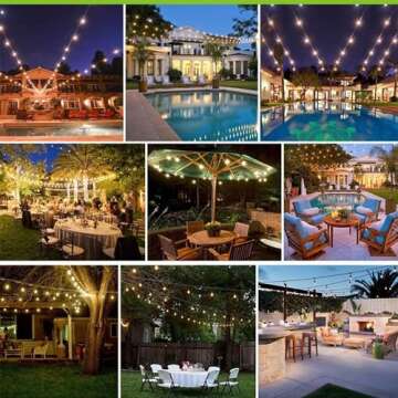 Banord 48FT Dimmable Outdoor String Lights for Any Occasion