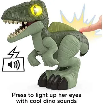Jurassic World Toys Jurassic World Dominion Deluxe Growlin Giga XL Dinosaur Toy, 10 Inches Tall with Lights and Sounds for Preschool Kids Ages 3 and Up