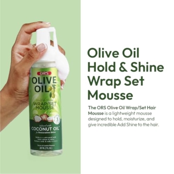 ORS Olive Oil Hold & Shine Mousse for Dry Hair Shine