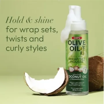 ORS Olive Oil Hold & Shine Mousse for Dry Hair Shine