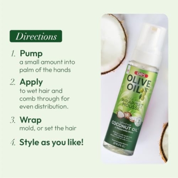 ORS Olive Oil Hold & Shine Mousse for Dry Hair Shine
