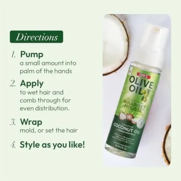 ORS Olive Oil Hold & Shine Mousse for Dry Hair Shine