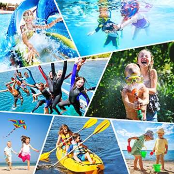 Sunnywoo Water Shoes for Kids Girls Boys,Toddler Kids Swim Water Shoes Quick Dry Non-Slip Water Skin Barefoot Sports Shoes Aqua Socks for Beach Outdoor Sports,5.5-6.5 Toddler,Blue Octopus