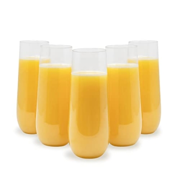 Elegant 30 Pack BPA-Free Plastic Champagne Flutes