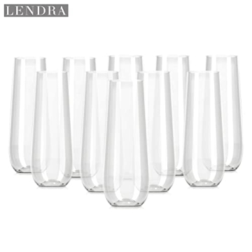 Elegant 30 Pack BPA-Free Plastic Champagne Flutes
