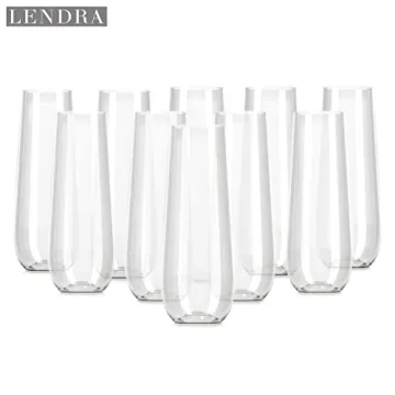 Elegant 30 Pack BPA-Free Plastic Champagne Flutes