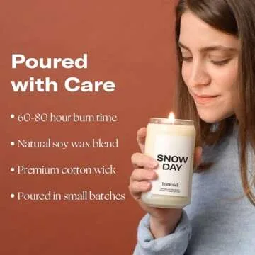 Homesick Snow Day Candle Long-Lasting 13.75 oz Wax