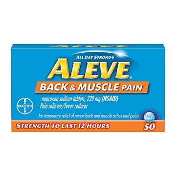 Aleve Back & Muscle Pain Relief Tablets - 50CT Pack of 3 | Fast-Acting