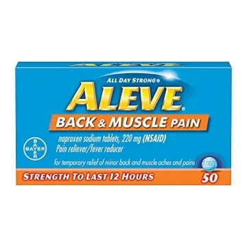 Aleve Back & Muscle Pain Relief Tablets - 50CT Pack of 3 | Fast-Acting