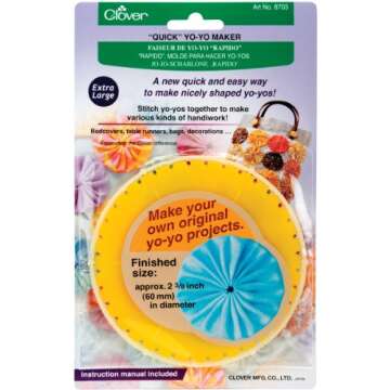 Clover 8703 Round Extra Large Yo-Yo Maker