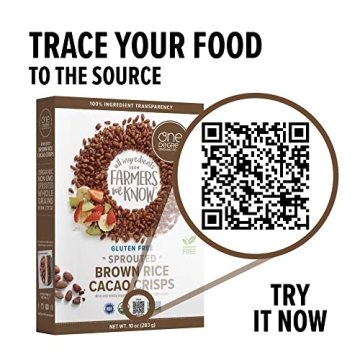 USDA Organic Sprouted Brown Rice Cacao Crisps Gluten Free Cereal